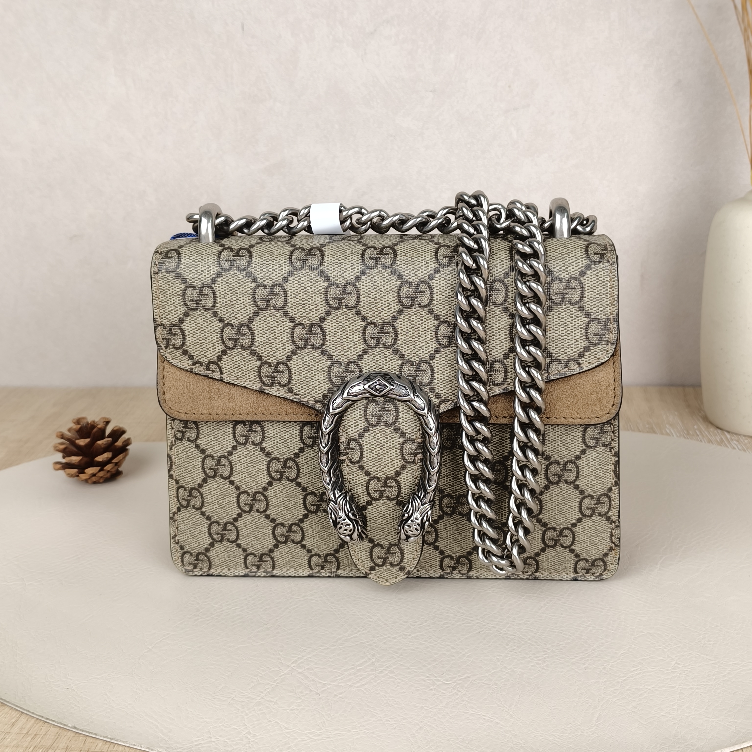 GUCCI Shoulder Bag Dionysus Monogram PV Cmini20 × 5 × 15.5 cm