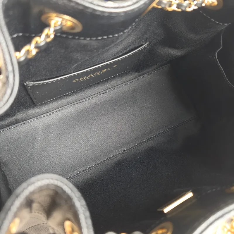 Chanel Shoulder Bag 25Bag Black Grained Calfskin Mini 20 × 12.5 × 22 cm — detail view 7 of 12