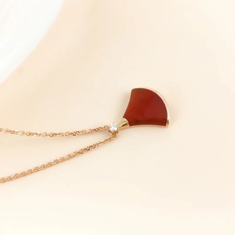 Bvlgari Necklace DIVAS’ DREAM Collection Diamond18KR ose Gold Small 44cm — cover view 9 of 10