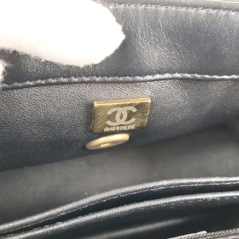 Chanel Crossbody Bag Coco Handle​ Woven Black Calfskin Small24 × 10 × 14 cm — detail view 1 of 14
