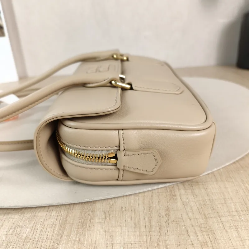 Miumiu Shoulder Bag Shoulder Bag Taupe Calfskin 24 × 5 × 13 cm — detail view 10 of 11