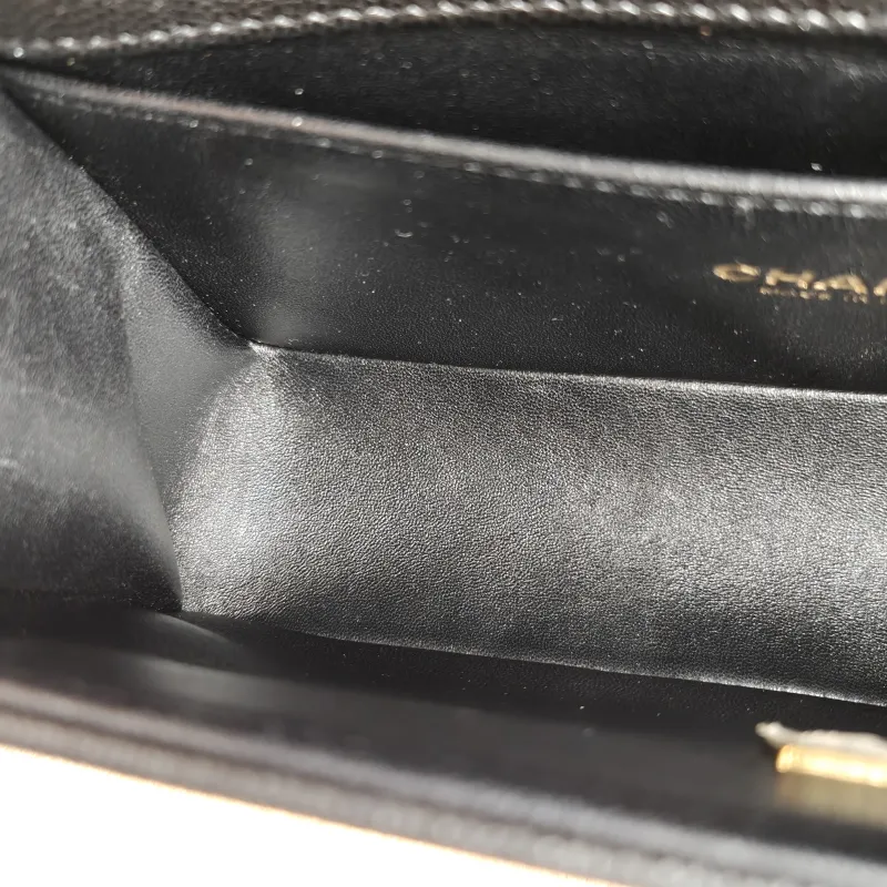 Chanel Crossbody Bag Le Boy​ Black Grained Calfskin Medium 25 × 9 × 15 cm — detail view 4 of 12