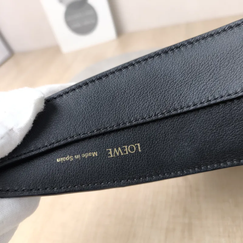 LOEWE Shoulder Bag luna Shoulder Bag Black Canvas One Size 30 × 8 × 28 cm — detail view 6 of 12