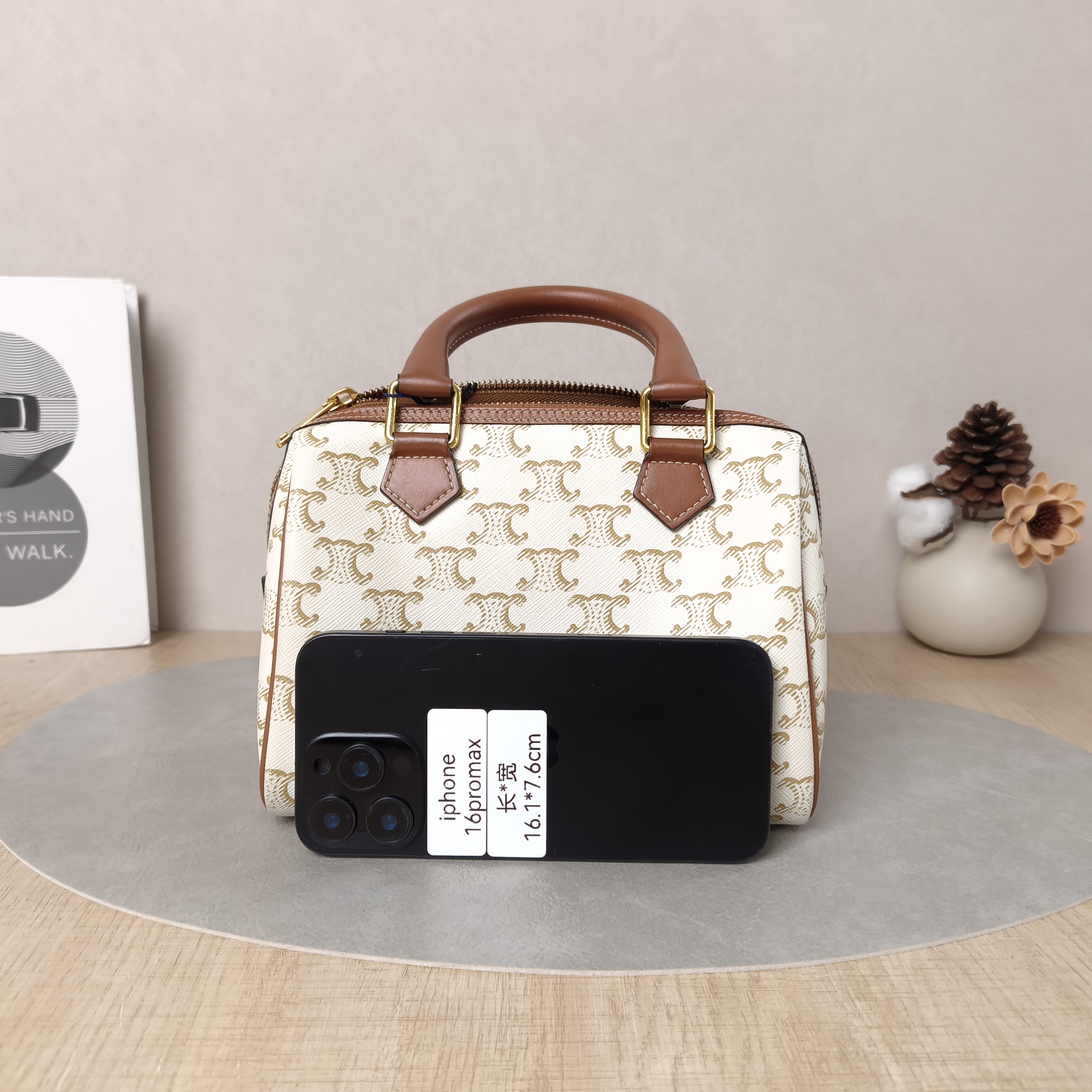 CELINE Crossbody Bag White Monogram PVC Small20 × 10.5 × 15.5 cm — cover view 2 of 6