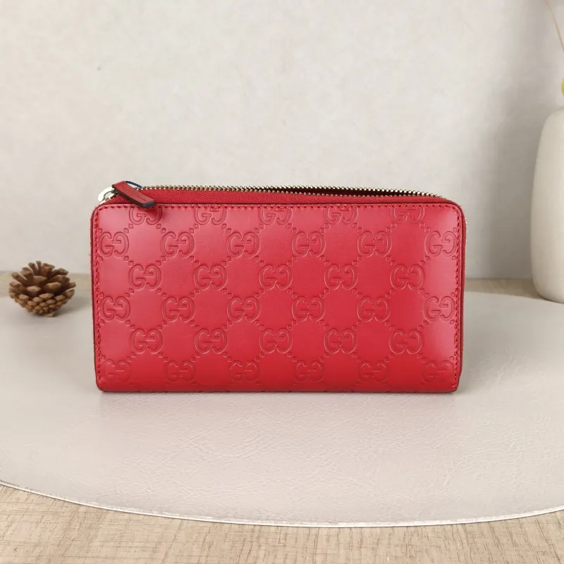 GUCCI Wallet Wallet Red Calfskin19 × 2.5 × 10 cm — cover view 6 of 6