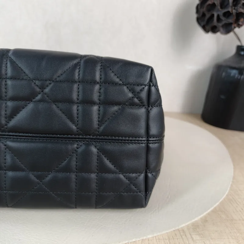 DIOR Top Handle Bag TOUJOURS Edition Black Pink Calfskin Small 18.5 × 12 × 18.5 cm — detail view 11 of 11