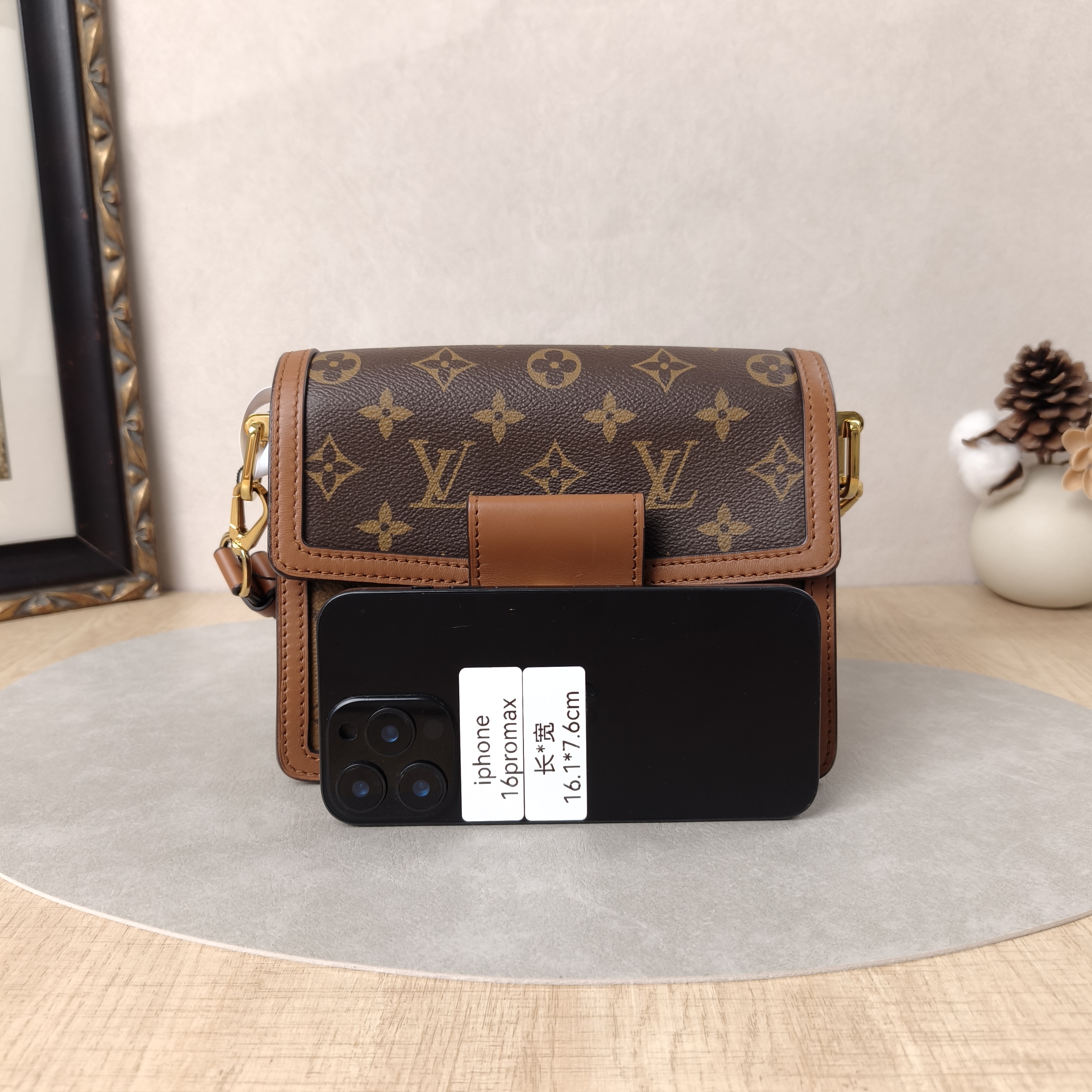 Louis Vuitton Crossbody Bag Dauphine Monogram PV Cmini20 × 9 × 15 cm — cover view 4 of 10