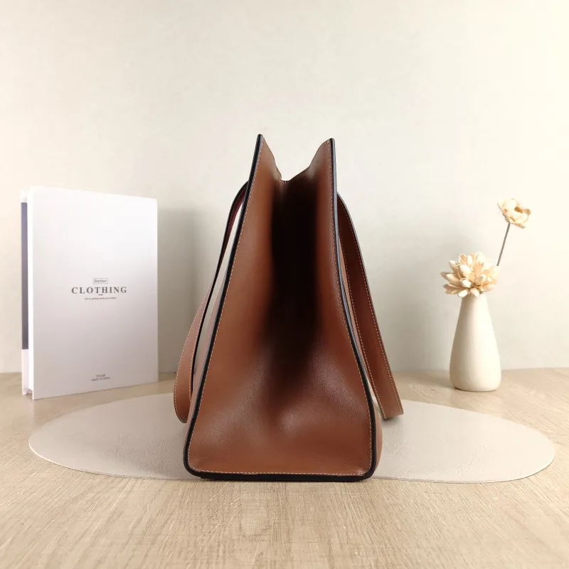 CELINE Shoulder Bag Cabas 16 Tote Bag Caramel Calfskin Large 37 × 14 × 26 cm — detail view 10 of 11