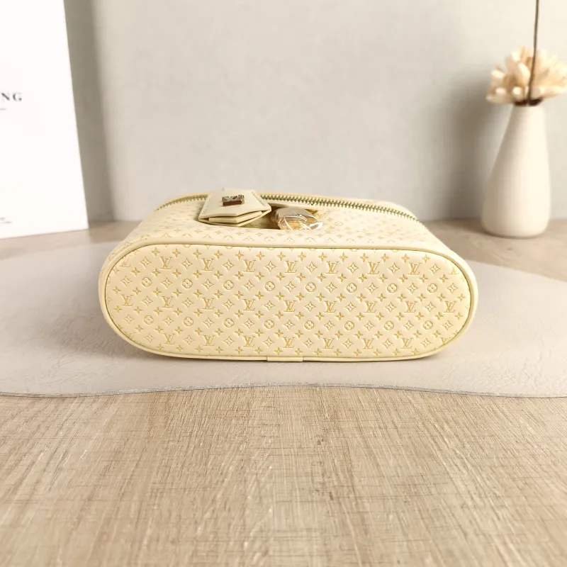 Louis Vuitton Shoulder Bag VANITY POUCH Cosmetic Bag Calfskin One Size 19 × 6.5 × 11.5 cm — cover view 4 of 5
