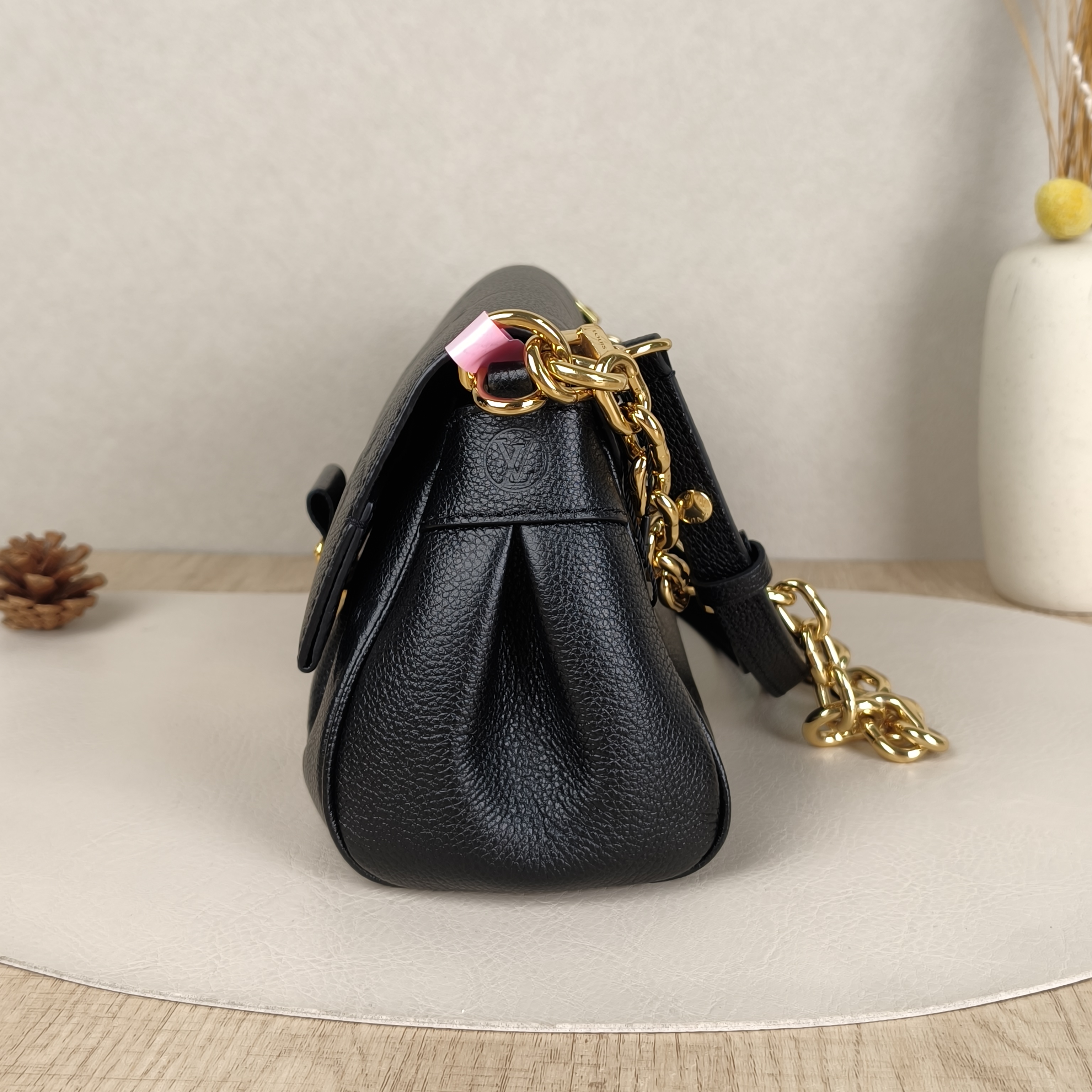 Louis Vuitton Crossbody Bag Favorite Black Monogram Empreinte Embossed Calfskin Medium24 × 9 × 14 cm — cover view 9 of 9