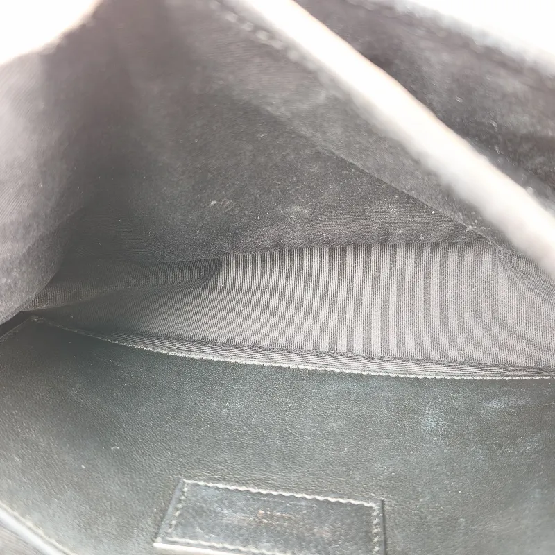 SAINT LAURENT Crossbody Bag Niki Black Waxed Leather Calfskin Small 21 × 7.5 × 16 cm — detail view 10 of 12