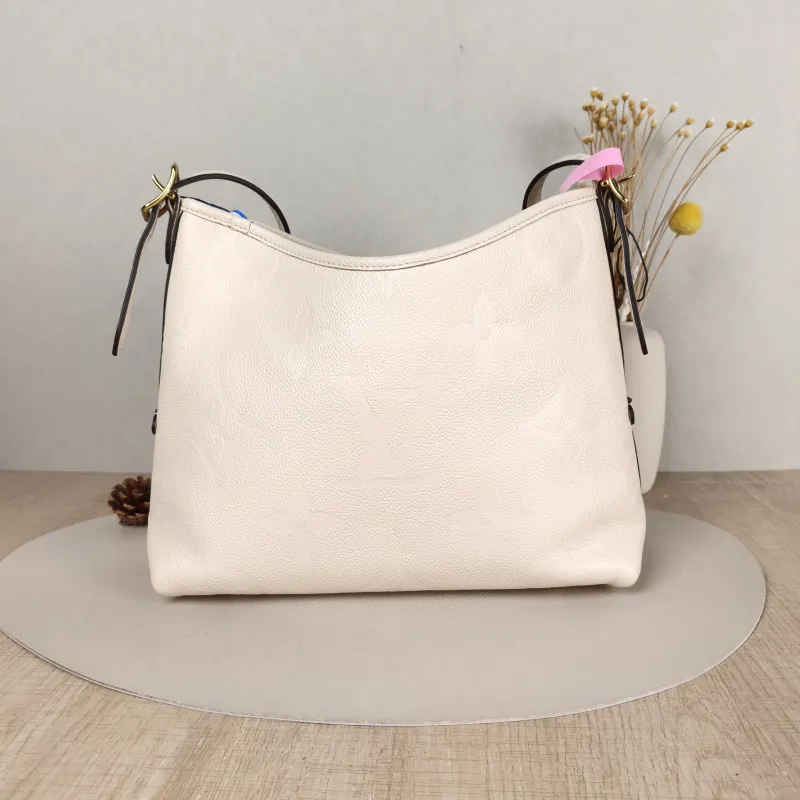 Louis Vuitton Crossbody Bag Carryall White Calfskin Small 29.5 × 12 × 24 cm — cover view 4 of 5