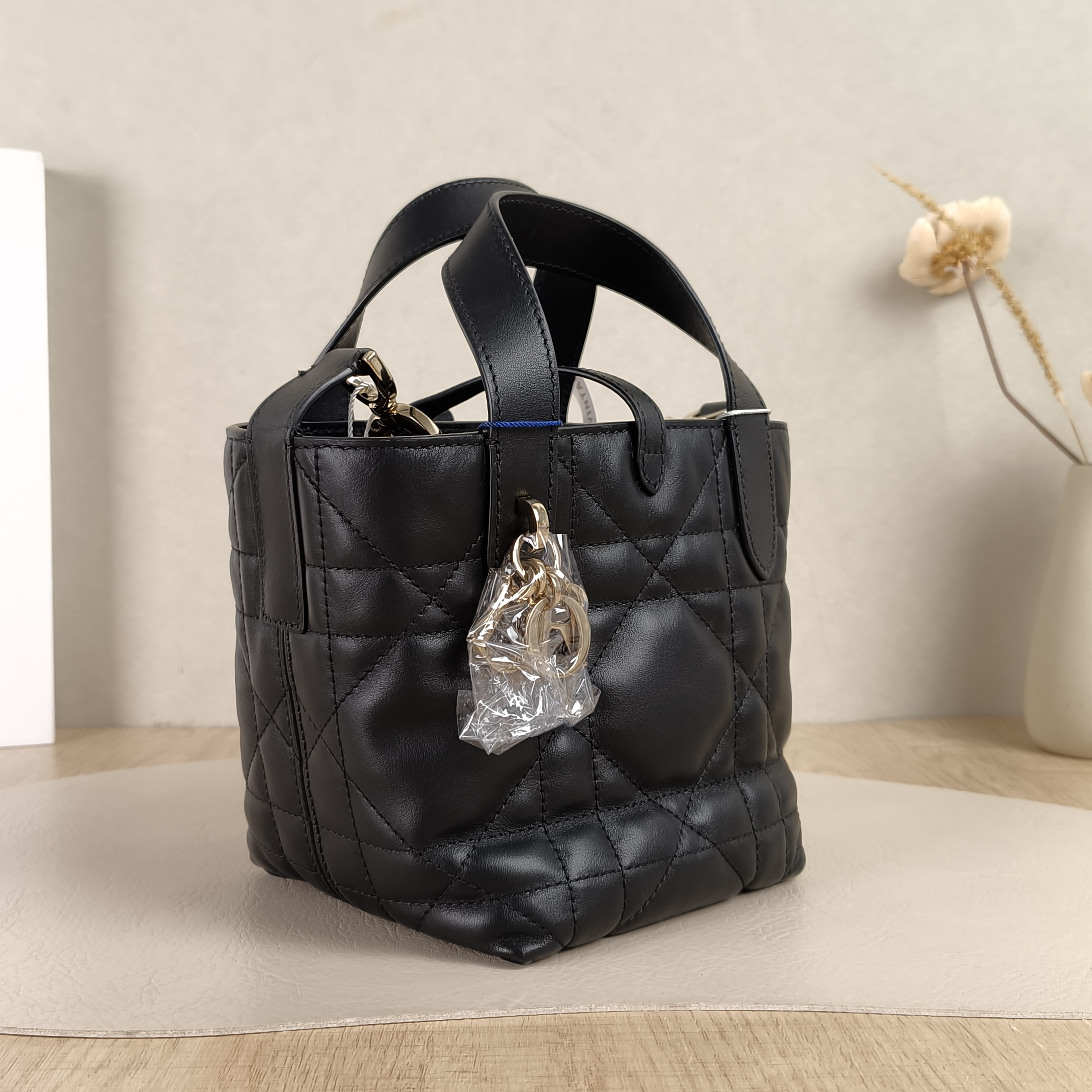 DIOR Shoulder Bag TOUJOURS Edition Black Calfskinmini13 × 12 × 15 cm — cover view 6 of 6