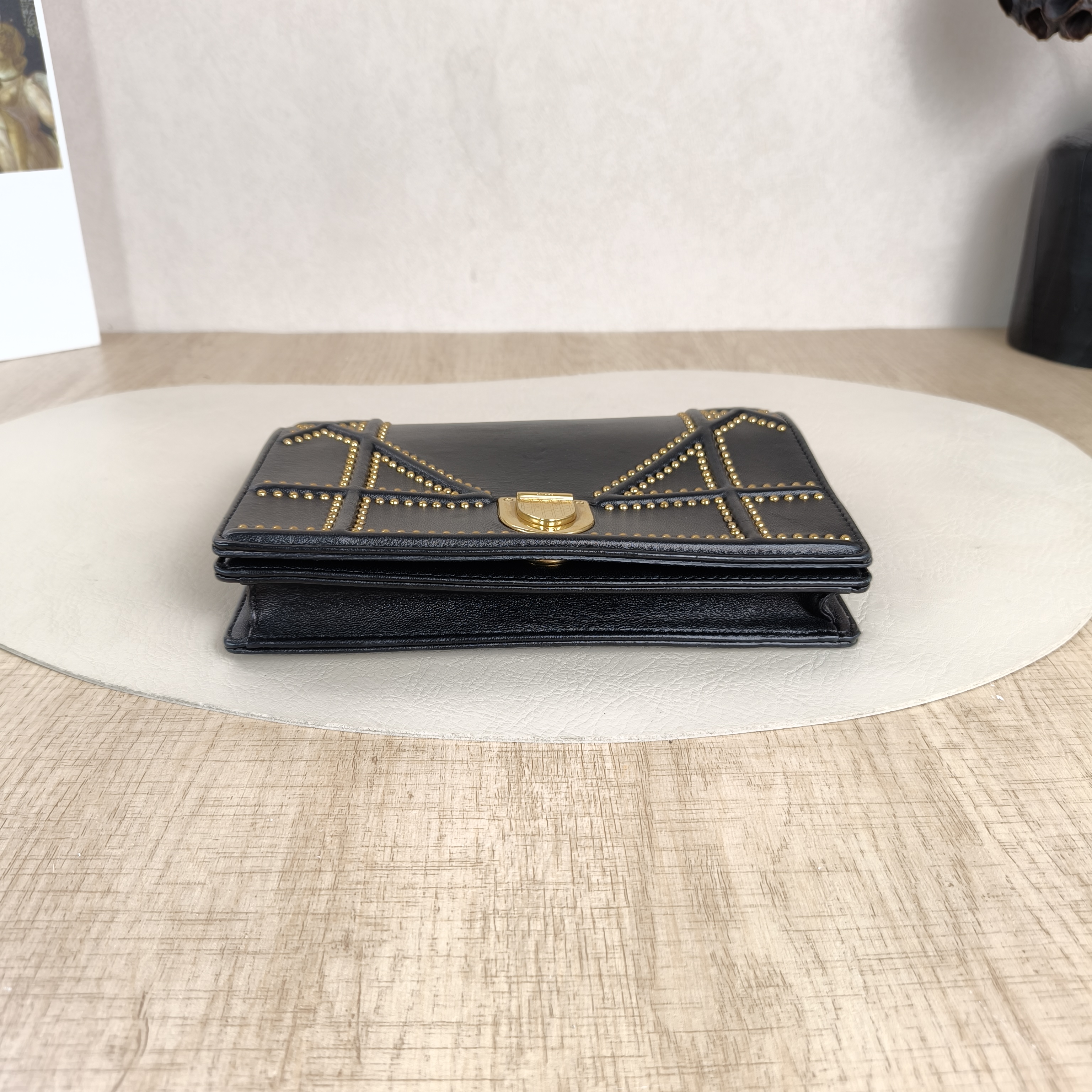 DIOR Crossbody Bag ama Black Calfskin19 × 3 × 12 cm — cover view 4 of 5