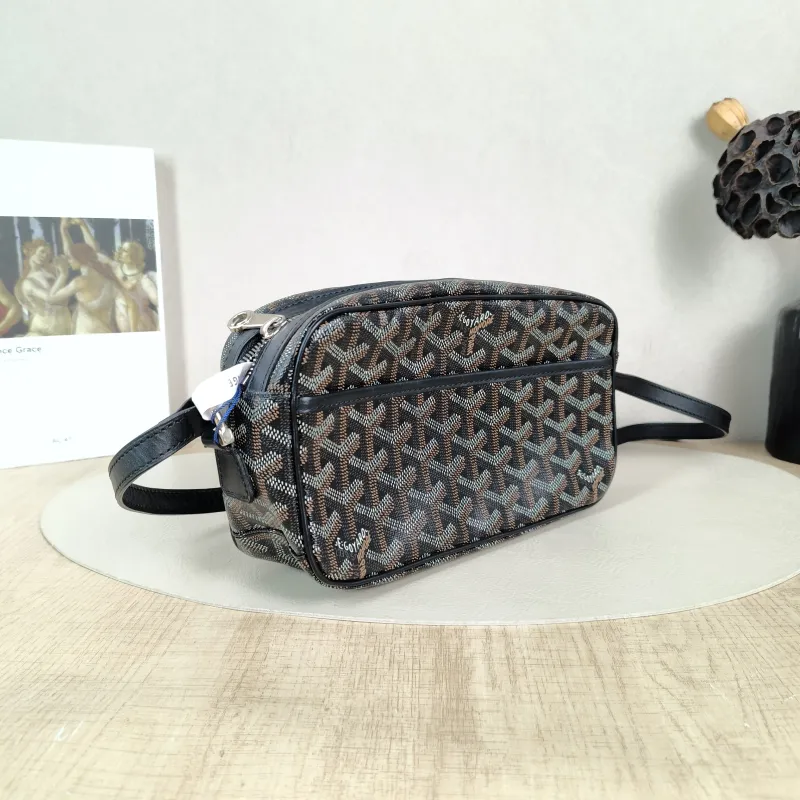 GOYARD Crossbody Bag Black PVC Small 22 × 6.5 × 13 cm — cover view 2 of 5