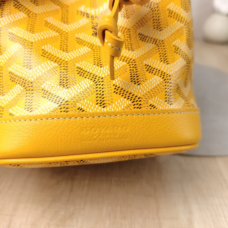 GOYARD Crossbody Bag Petit Flot Yellow ine Canvas Mini 12 × 10 × 17.5 cm — detail view 3 of 12