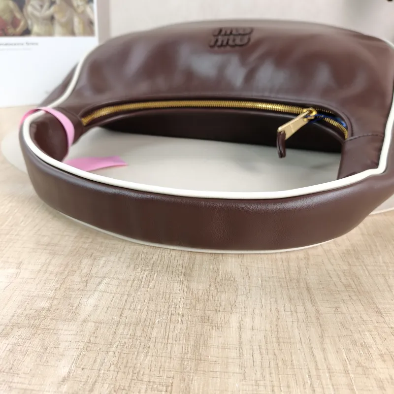 Miumiu Shoulder Bag Wander Collectionhobo Shoulder Bag Calfskin One Size 35 × 10 × 20 cm — detail view 2 of 10