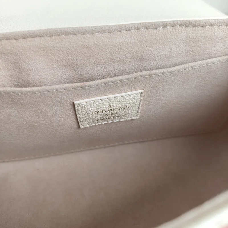 Louis Vuitton Crossbody Bag Favorite White · Pink Empreinte Embossed Calfskin Medium 24 × 9 × 14 cm — detail view 8 of 11