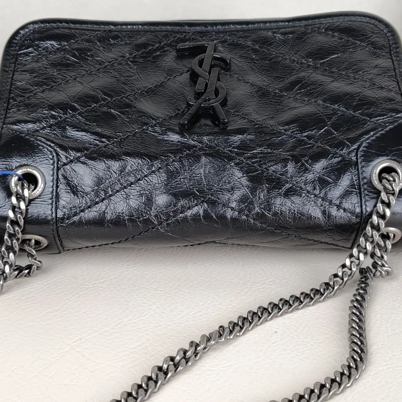 SAINT LAURENT Crossbody Bag Niki D Waxed Leather Calfskin Small21 × 7.5 × 16 cm — detail view 13 of 14