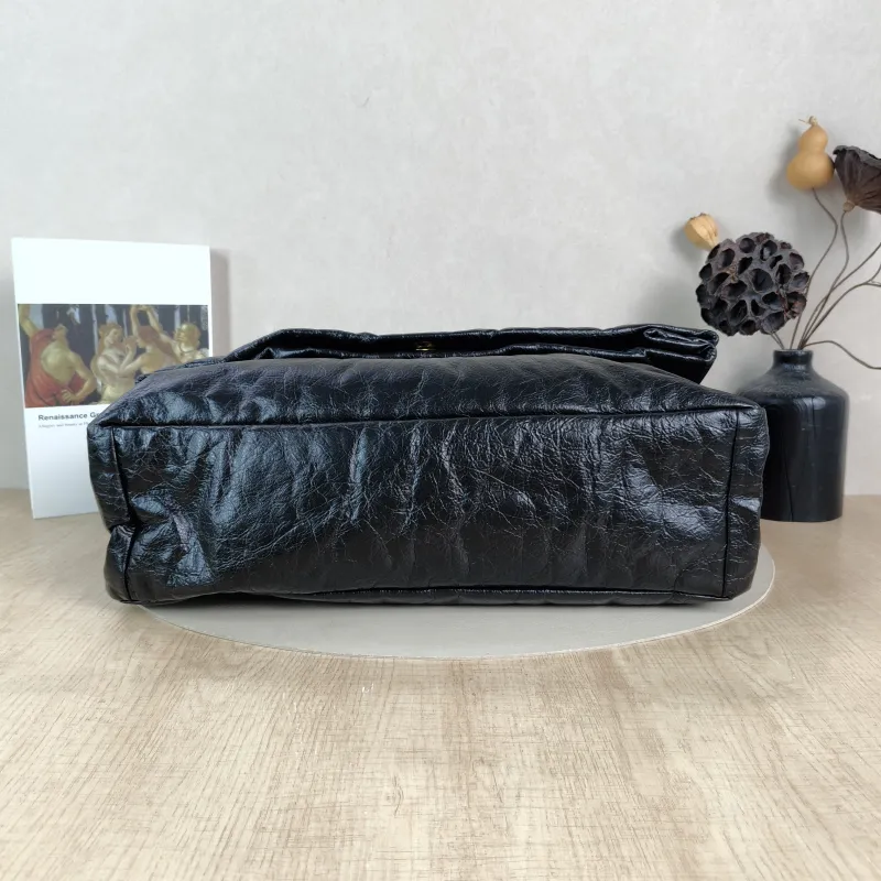 BALENCIAGA Shoulder Bag MONACO Chain Bag Black Calfskin Large43 × 15 × 33 cm — cover view 4 of 6