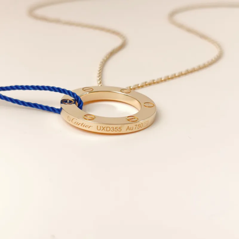 CARTIER Necklace LOVE Collection Pendant Gold18KY ellow Gold Large41cm — cover view 6 of 10