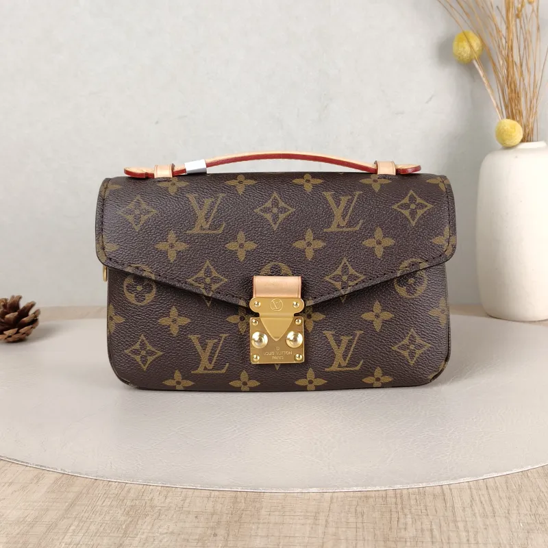 Louis Vuitton Crossbody Bag Pochette Métis East West Monogram PVC Small 21.5 × 6 × 13.5 cm