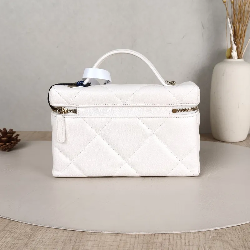 Chanel Crossbody Baglp Box Bag Top Handle Crossbody Bag White Calfskin One Size19.5 × 5 × 17 cm — cover view 2 of 6