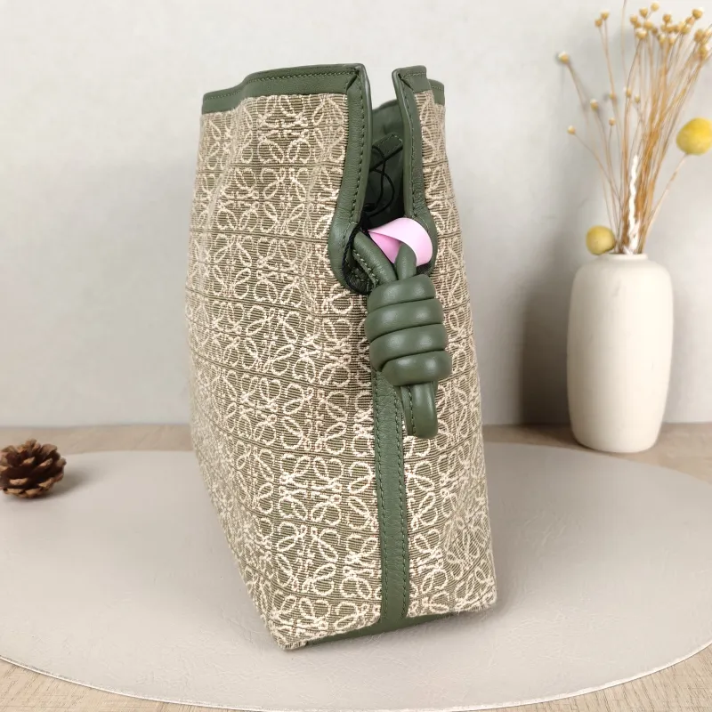 LOEWE Crossbody Bag Flamenco Green Monogram Canvas Medium30 × 10.5 × 24.5 cm — detail view 2 of 8
