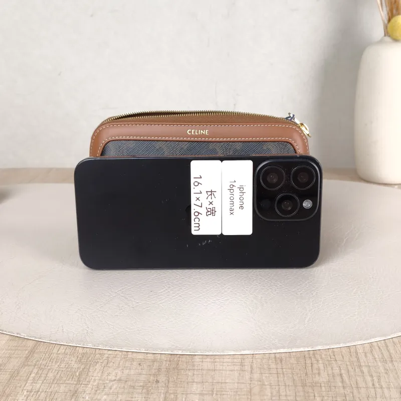 CELINE Cosmetic Bag Triomphe Cosmetic Bag Monogram PVC Small 14 × 8 × 9.5 cm — cover view 3 of 6