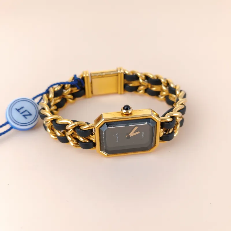 Chanel Watch Première Édition Originale Black with Gold-Tone Hardware Black with Gold-Tone Hardware M 26.1mm x 20mm x 7.6mm — cover view 5 of 7