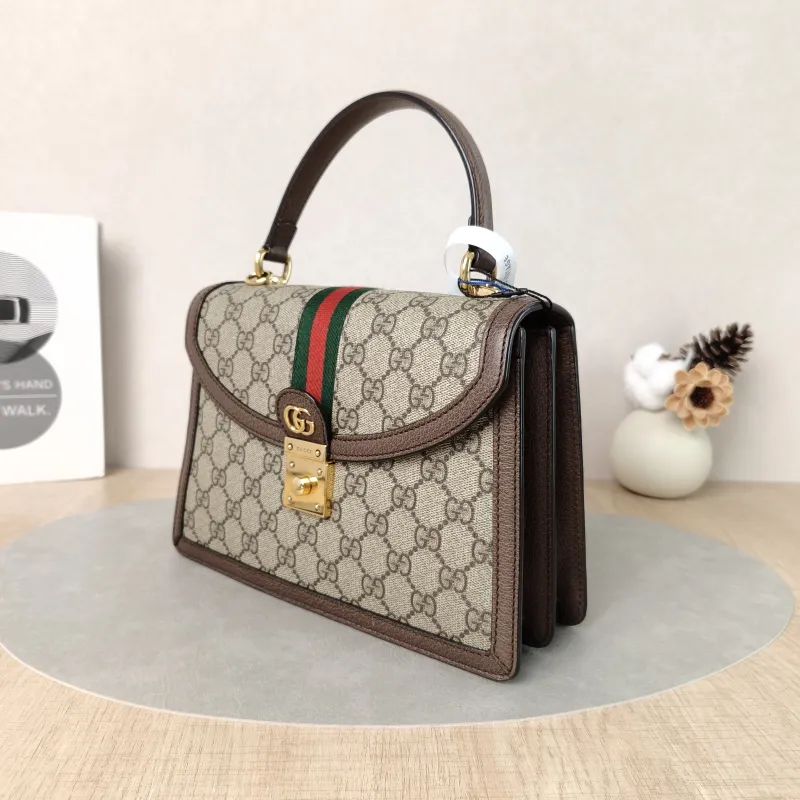 GUCCI Top Handle Bag Ophidia GG Messenger Bag Monogram PVC Medium25 × 7 × 17.5 cm — cover view 2 of 5