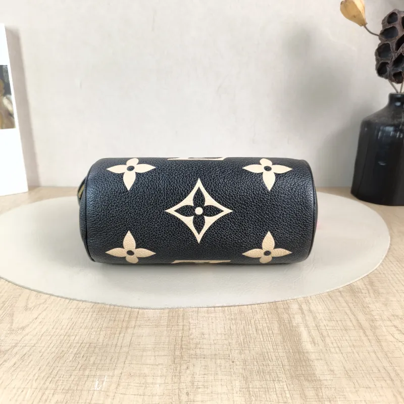 Louis Vuitton Crossbody Bag Papillon Black · White Monogram Empreinte Embossed Calfskin BB 20 × 10 × 10 cm — cover view 3 of 5