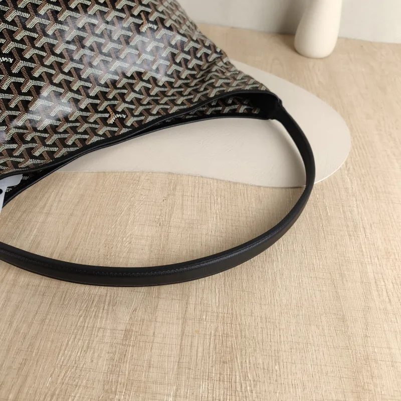 GOYARD Shoulder Bag Boheme Hobo​ Black ine Canvas Small 43 × 14 × 27 cm — detail view 4 of 11