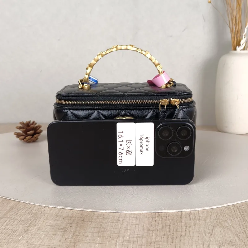 Chanel Crossbody Bag Edition Black Lambskin Mini 16 × 8 × 9.5 cm — cover view 3 of 5