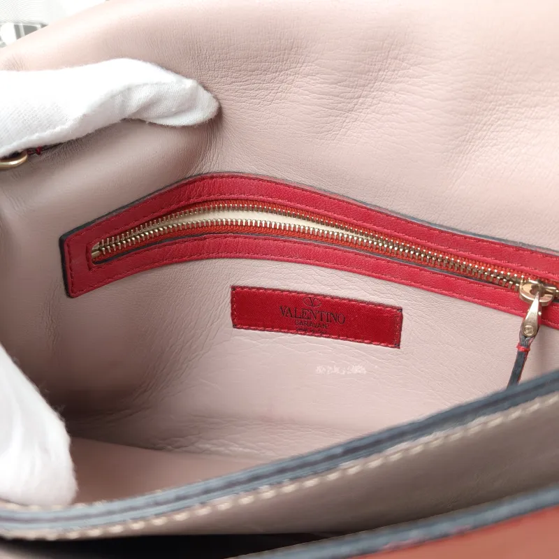 Valentino Clutch Clutch Red Lambskin One Size28 × 2 × 17 cm — detail view 4 of 14