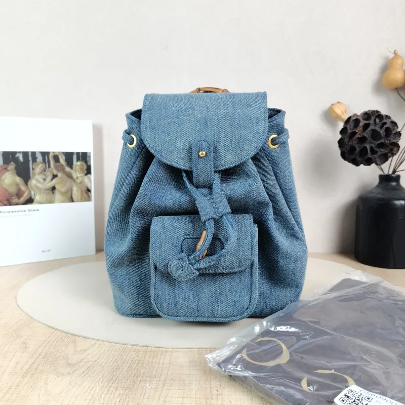 GUCCI Backpack Backpack Blue One Size22 × 8 × 25 cm — cover view 3 of 6