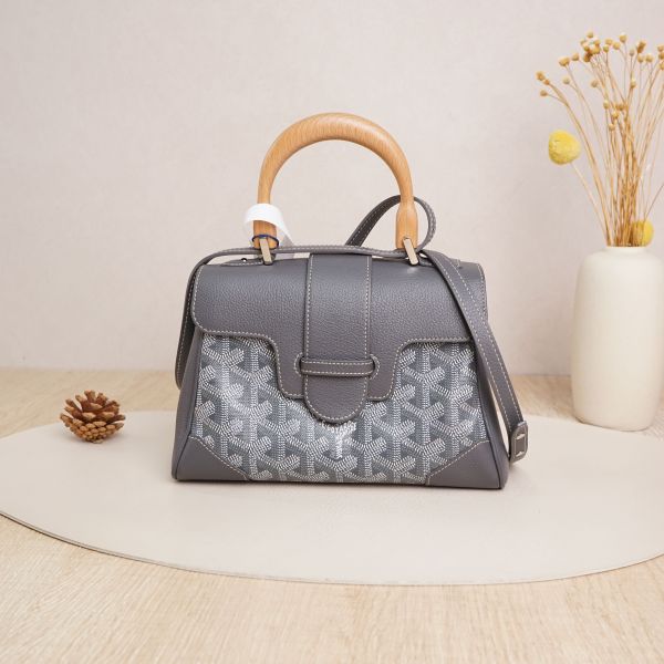 GOYARD mini Grey · Shoulder Strap · 20 × 7.5 × 15 cm