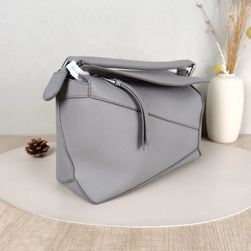 LOEWE Crossbody Bag Puzzle Grey CC alfskin Small24 × 10.5 × 16.5 cm — cover view 2 of 5