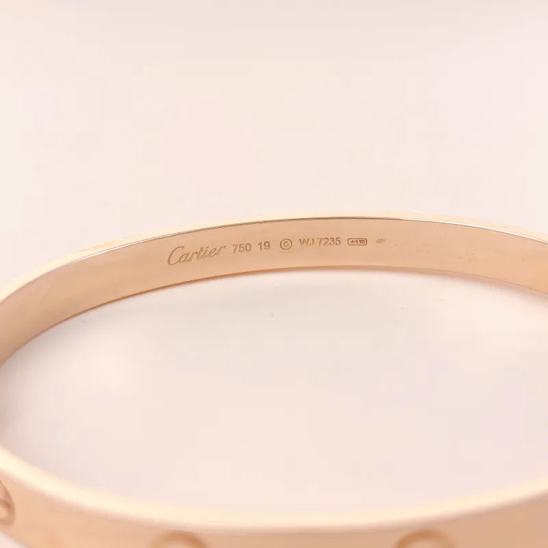 CARTIER Bangle Love Collection Bangle Rose Gold 18KR ose Gold Edition 19 — cover view 7 of 9