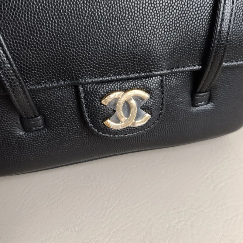 Chanel Crossbody Bag26p preppy coco Black Grained Calfskinmini17 × 5 × 11.5 cm — detail view 10 of 10