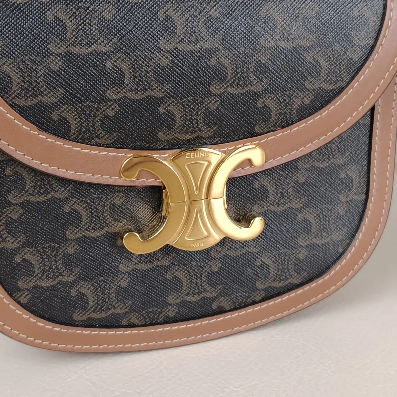 CELINE Crossbody Bag TEEN BESACE TRIOMPHE Monogram PVC Small18.5 × 6 × 16 cm — detail view 1 of 12