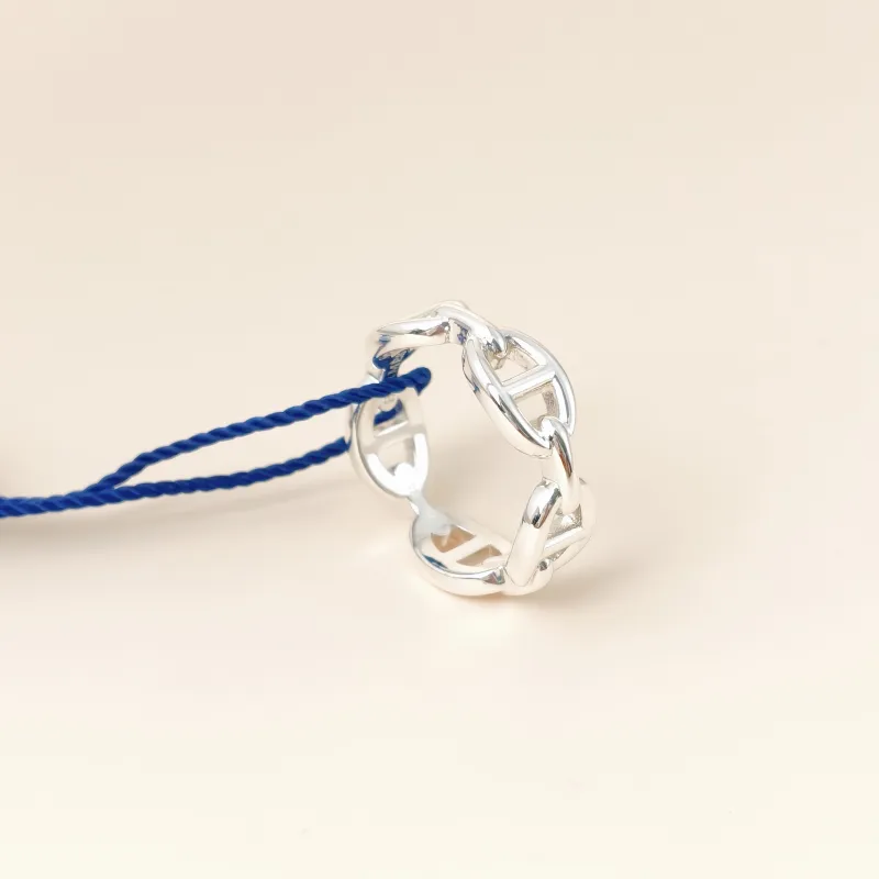 Hermès Ring Chaine d'Ancre Enchainee Ring Silver925 One Size57 — cover view 6 of 8