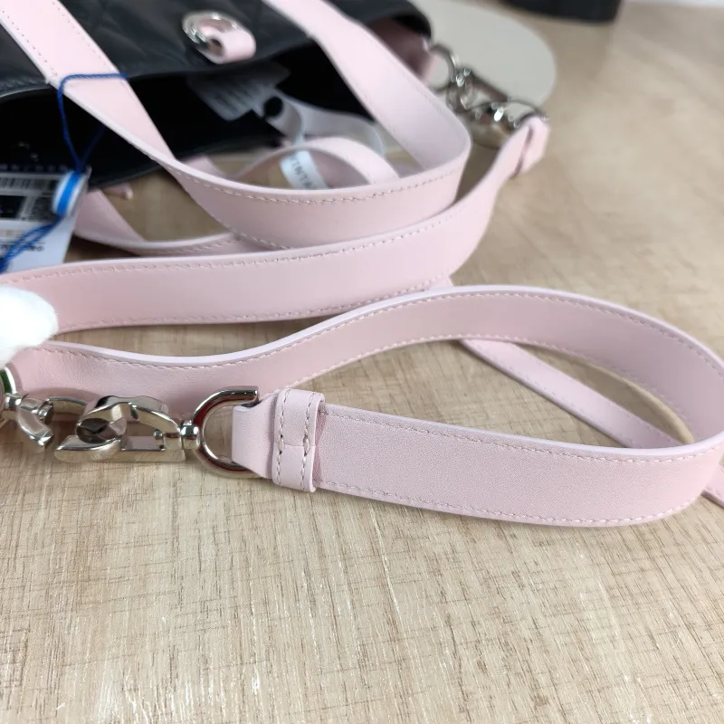 DIOR Top Handle Bag TOUJOURS Edition Black Pink Calfskin Small 18.5 × 12 × 18.5 cm — detail view 8 of 11