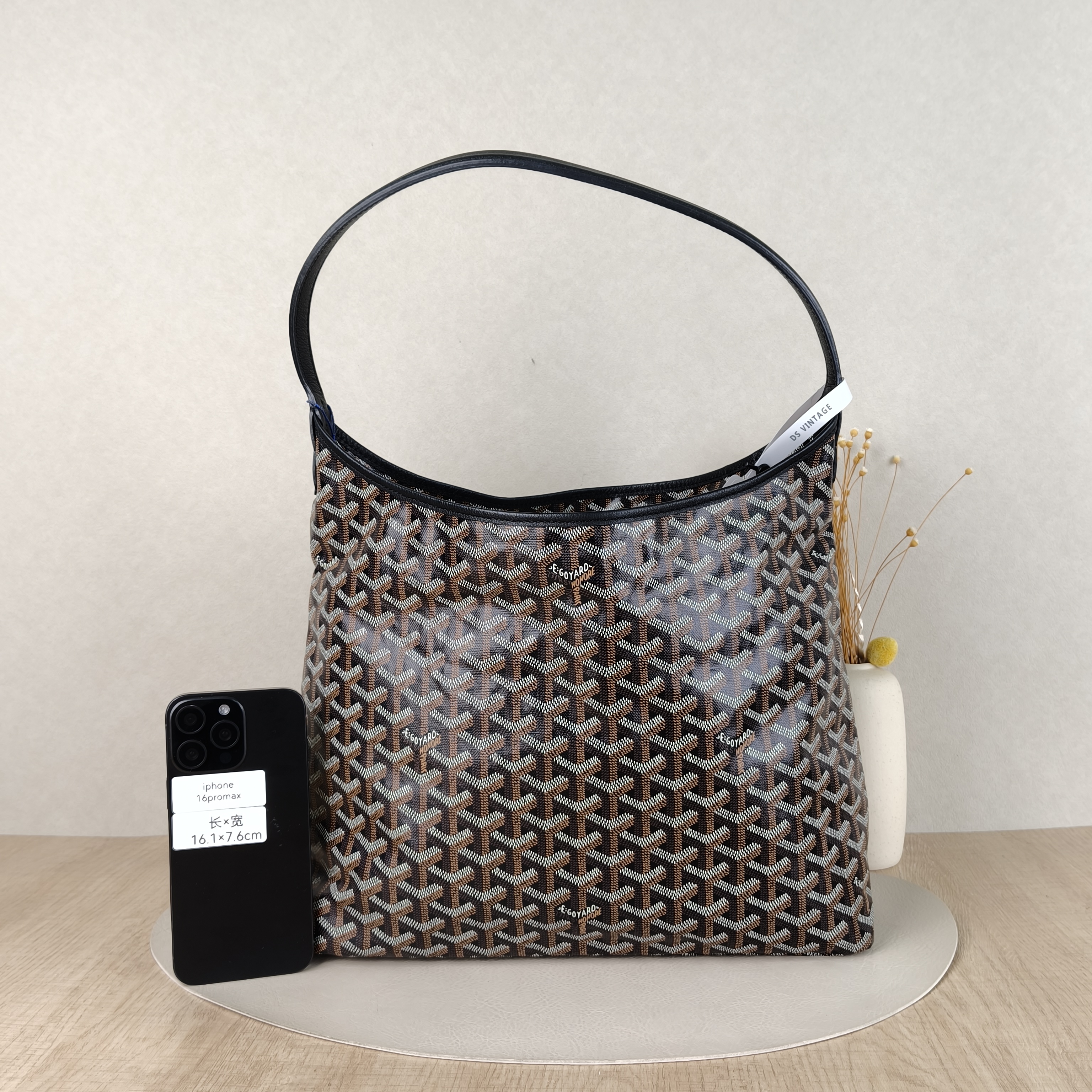 GOYARD Shoulder Bag Boheme HoboBlack ine Canvas Small34 × 14 × 27 cm — cover view 2 of 5