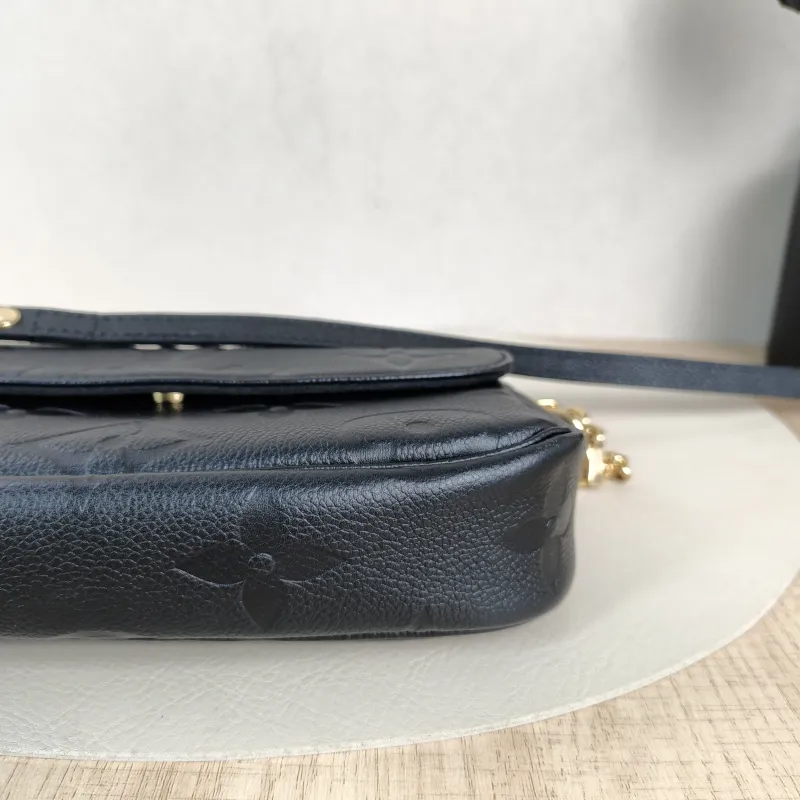 Louis Vuitton Crossbody Bag IVY Black Empreinte Embossed Calfskin Monogram Small23.5 × 4.3 × 12 cm — detail view 9 of 13