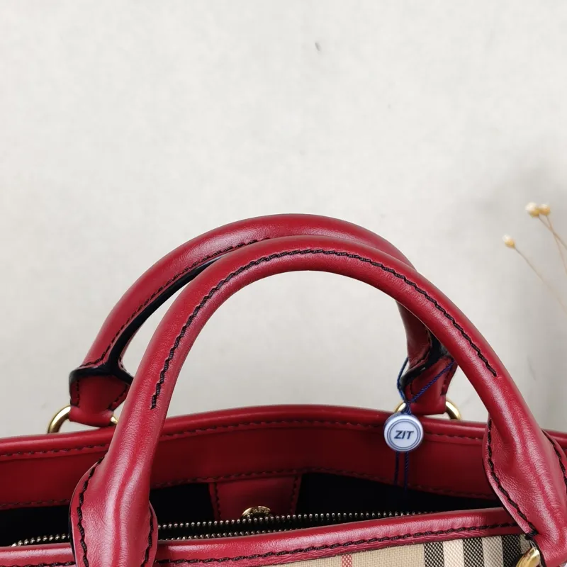 BURBERRY Shoulder Bag Top Handle Bag Canvas One Size 30 × 16 × 23 cm — detail view 4 of 12