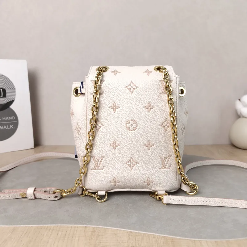 Louis Vuitton Backpack NANO NOÉ Backpack Beige Calfskin nano 15 × 10 × 19 cm — cover view 5 of 5