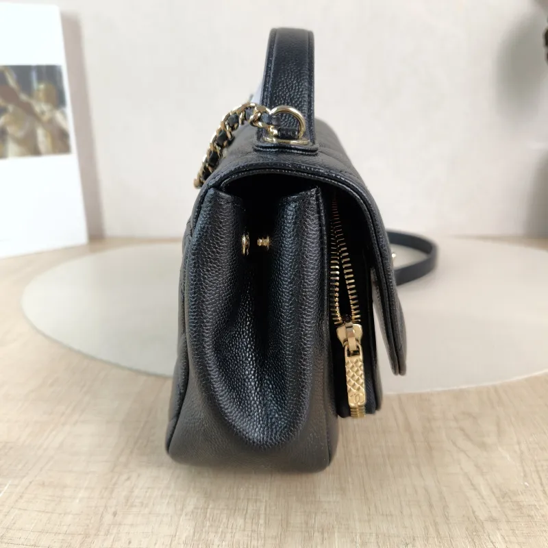 Chanel Crossbody Bag affinity Messenger Bag Black Grained Calfskin Small 19 × 7 × 14 cm 31 — detail view 1 of 14