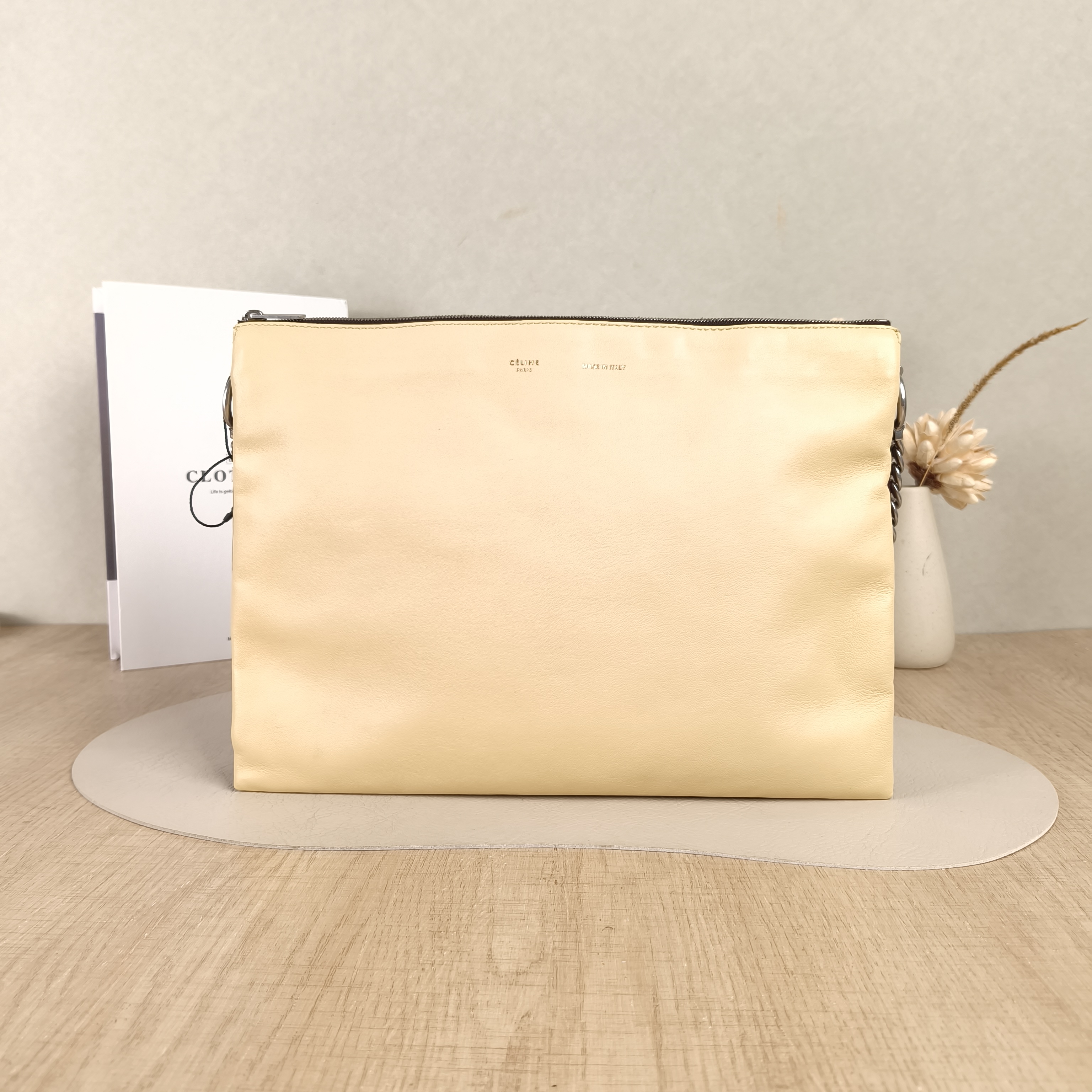 CELINE Shoulder Bag Colorblock Lambskin One Size31 × 2.5 × 23 cm