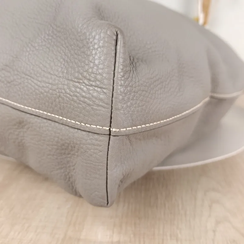 PRADA Top Handle Bag Tote Bag Grey Calfskin One Size36 × 11 × 35 cm — detail view 11 of 13